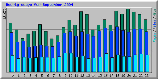 Hourly usage for September 2024